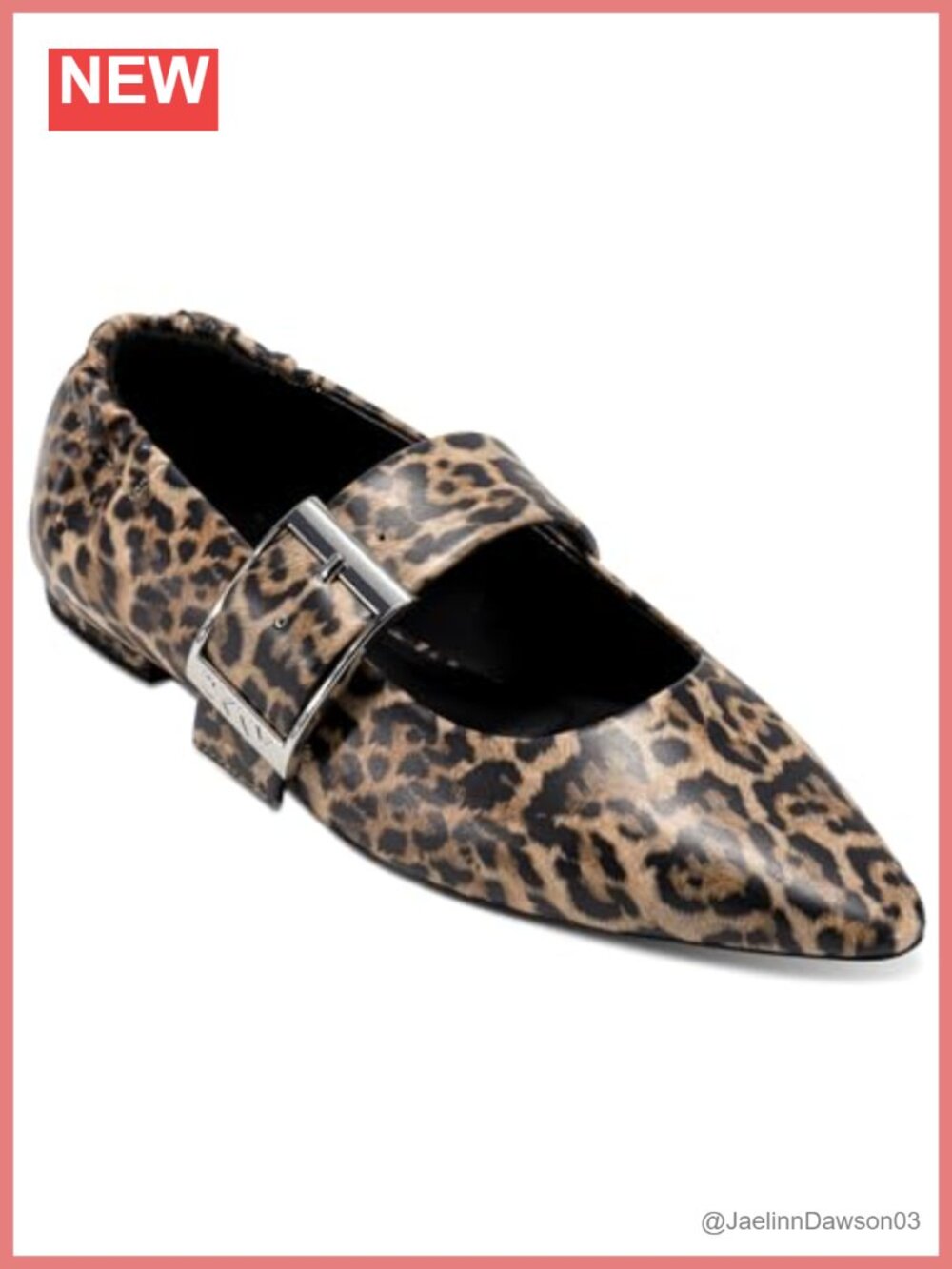 DKNY Women's Cormic Ballet Flat with Buckle - Lightweight Slip-On Fashion Shoe,
